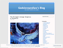 Tablet Screenshot of godsloveandlaw.com